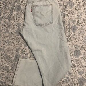 Levi's 501 Cotton Ripped Tapered Women Jeans Size 30x28